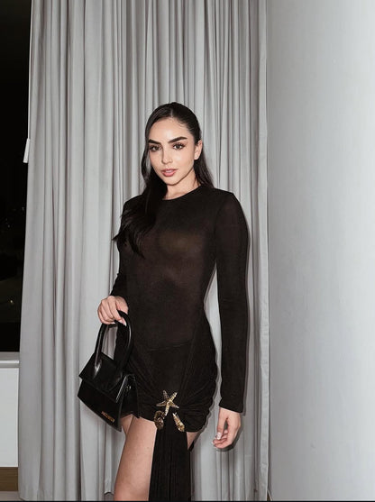 Kleid aus Mesh 